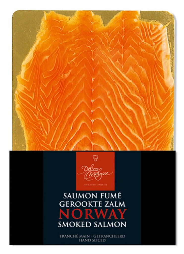 Tranches de saumon fumé 6x150gr Délices Malysse