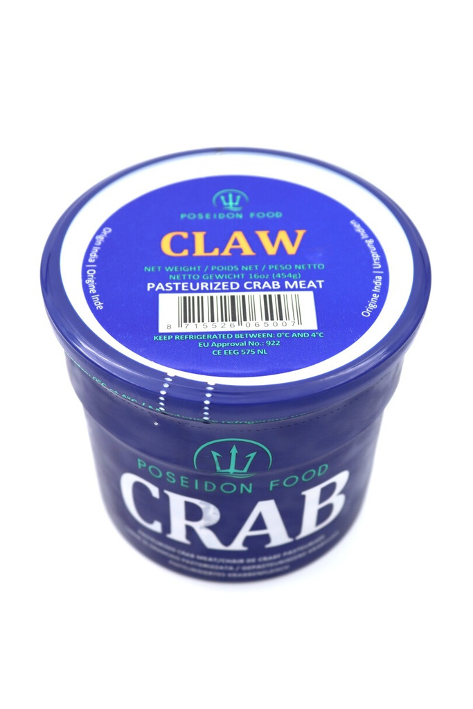 Chair de crabe pattes/pinces pasteurisée 454gr