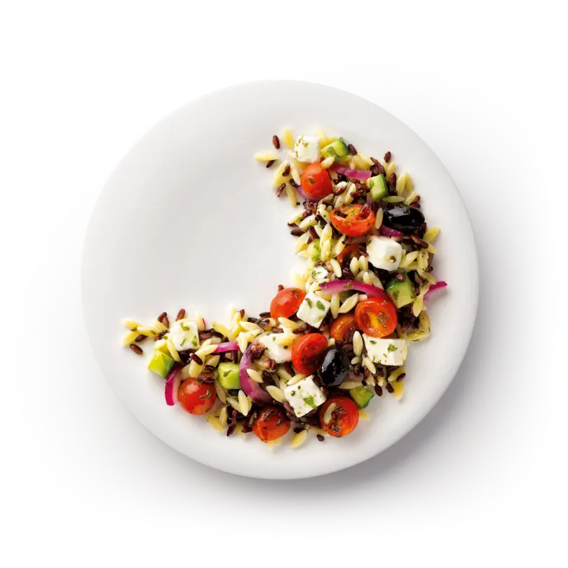 Salade Grecque, feta et dress. citron 1,25kg - Congelé