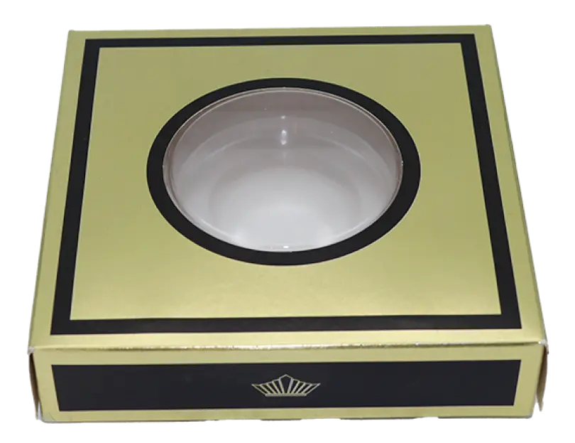 Emballage de détail, boite caviar 13,5x13,5cm