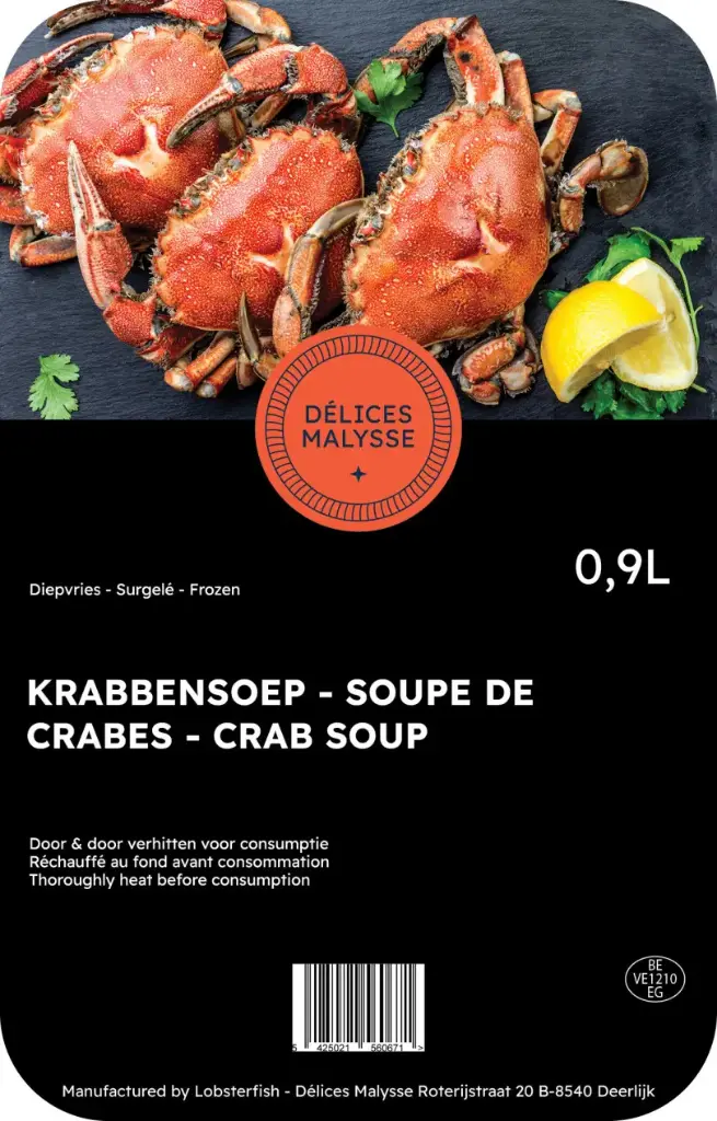 Soupe de crabe - 0.9L SURGELÉ 