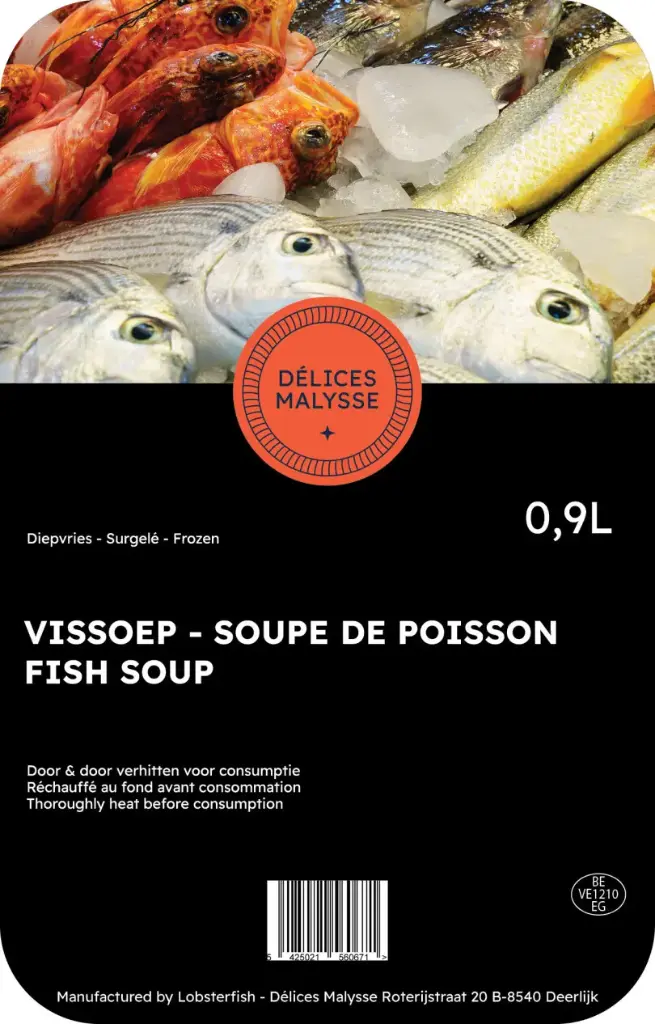 Soupe de poisson - 0.9L SURGELÉ 