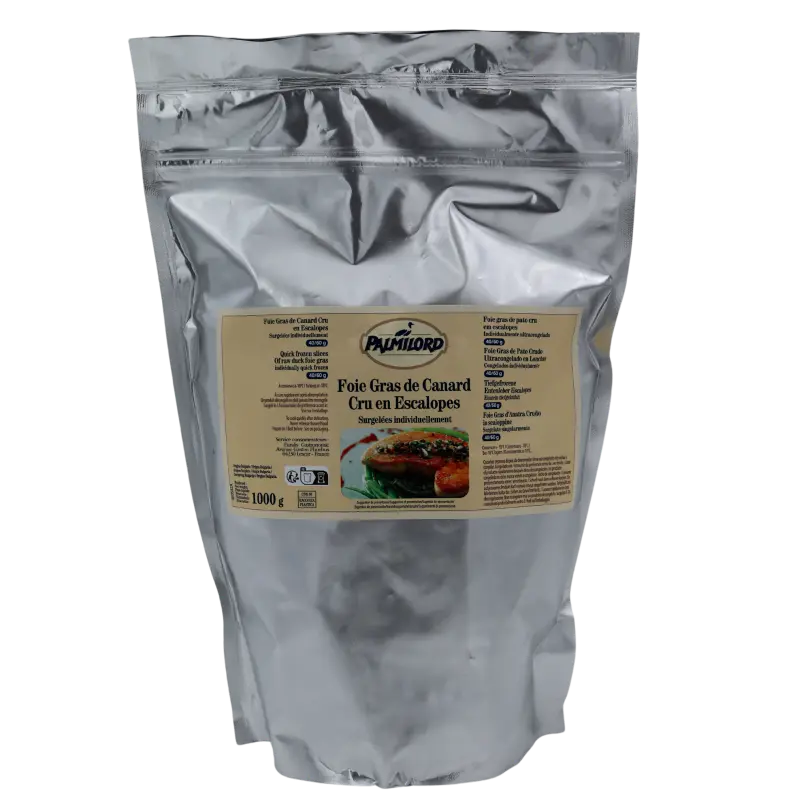 Foie gras de canard en escalope 35/65gr - 1kg - Surgelé