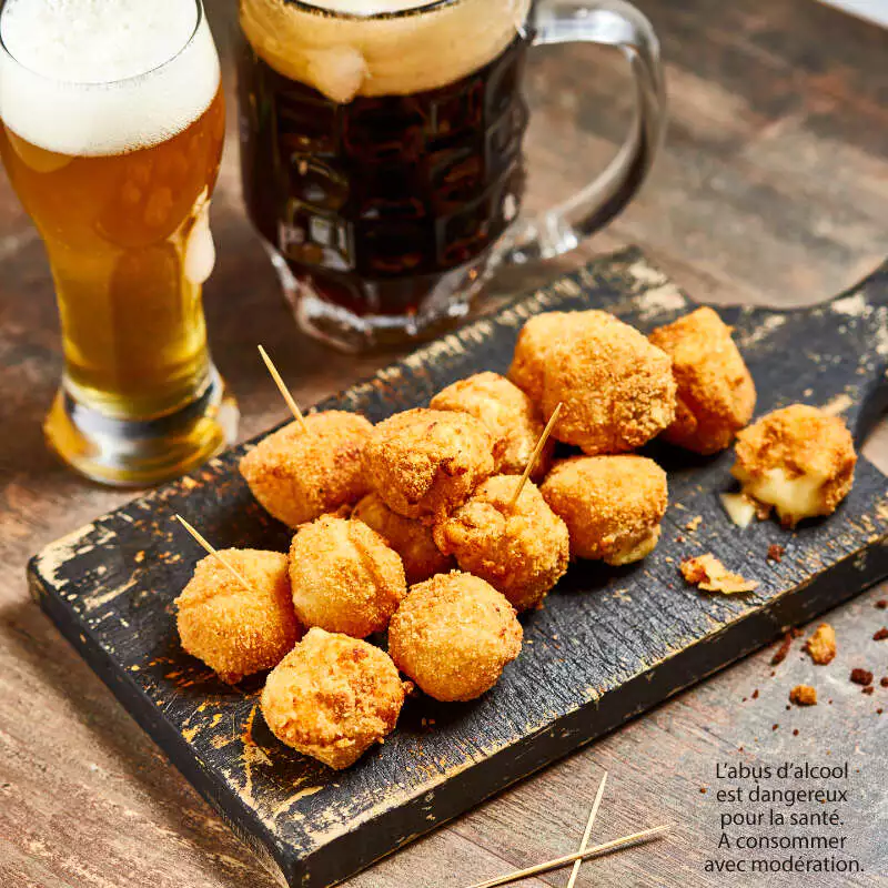 A.C. Croquettes APÉRO Rillettes- bière 1894 +/-40pc 16gr SURGELÉ 