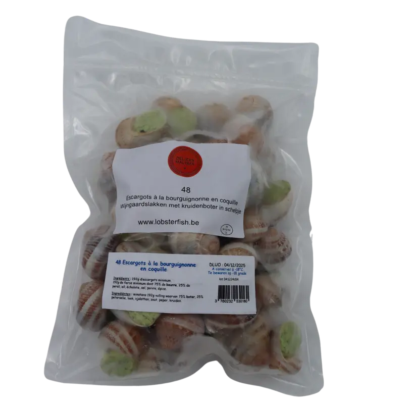 Escargots farci façon Bourguignonne 48pc D.M. - SURGELÉ 