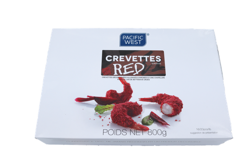 Crevettes Red (betterave rouge) 800gr - 16/20