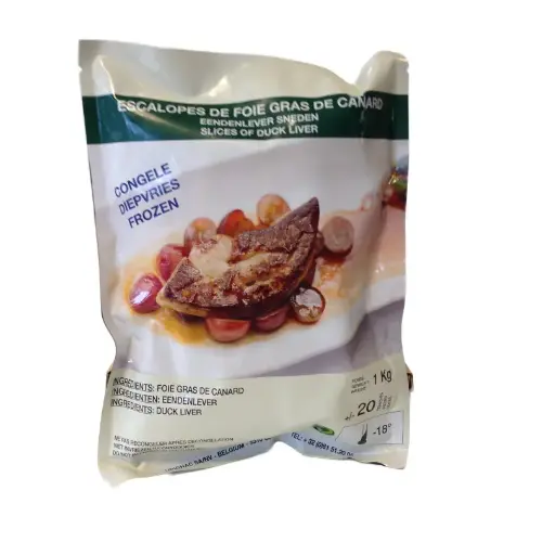 Escalope de Foie Gras de canard cru UPIGNAC 40/60G - 1kg - CONGELÉ 