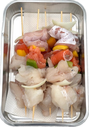Brochette de poisson 5x +/-200gr FRAIS 1kg