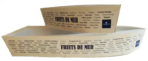 Bateau PETIT pour fruits de mer 36cm